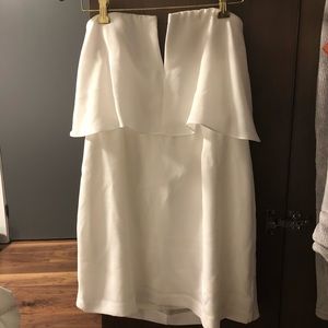 BCBGMaxAzria White Strapless Dress NEVER WORN